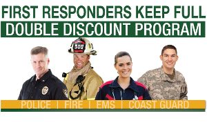 First responders double discount program